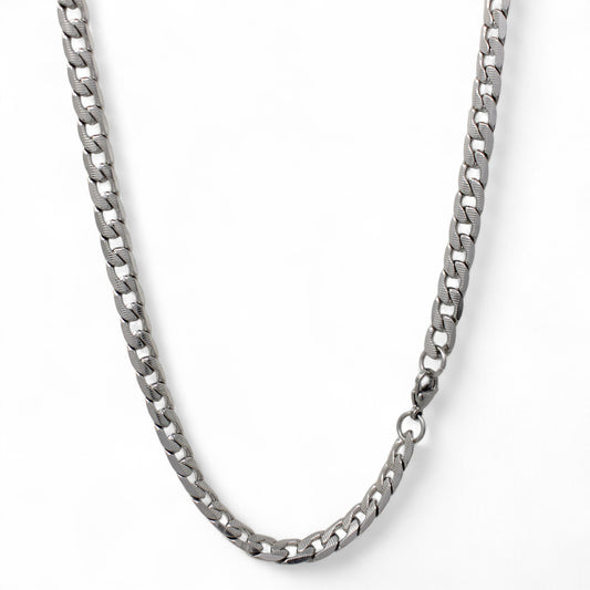 Cuban Textured Curb Chain