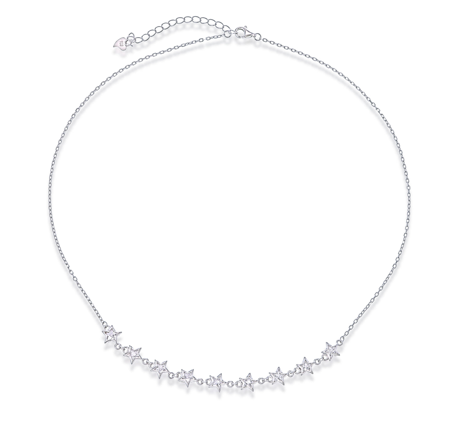 Under the Stars -Sterling Silver Star Necklace