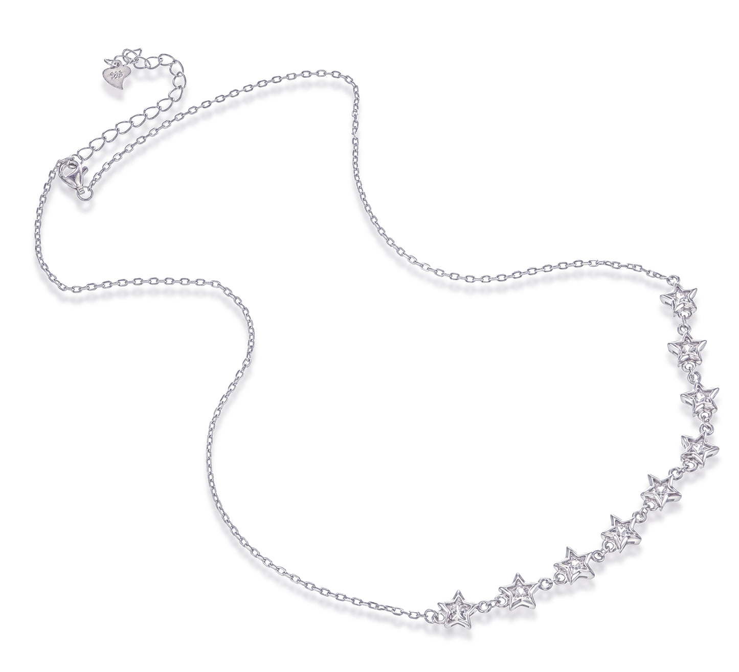 Under the Stars -Sterling Silver Star Necklace